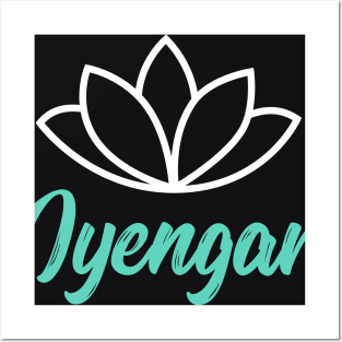 Yoga Iyengar lotus Posters and Art